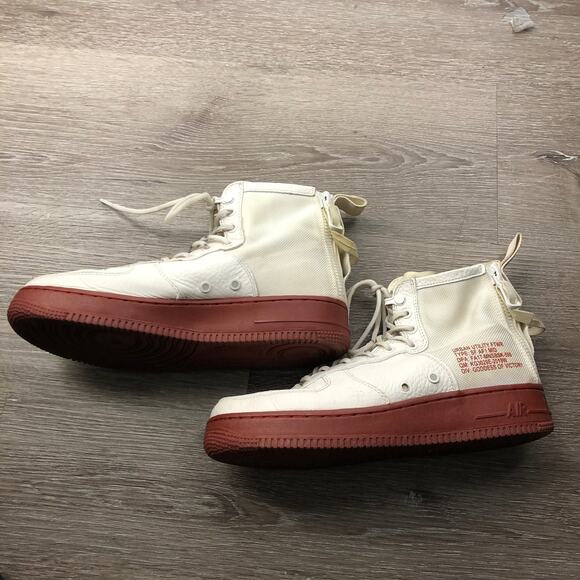 2017 NIKE AIR FORCE 1 SF AF1 917753-100 Men's Sneakers -  White - Size 8 - Picture 7 of 11